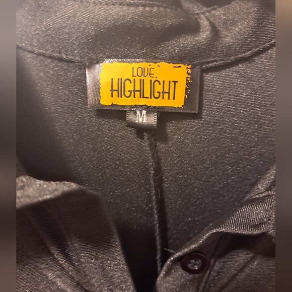 Statement Black Ruffled Wide-Leg Jumpsuit Women's Size M Party - Picture 4 of 6